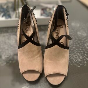 Sam Edelman Spiked peep toe heels